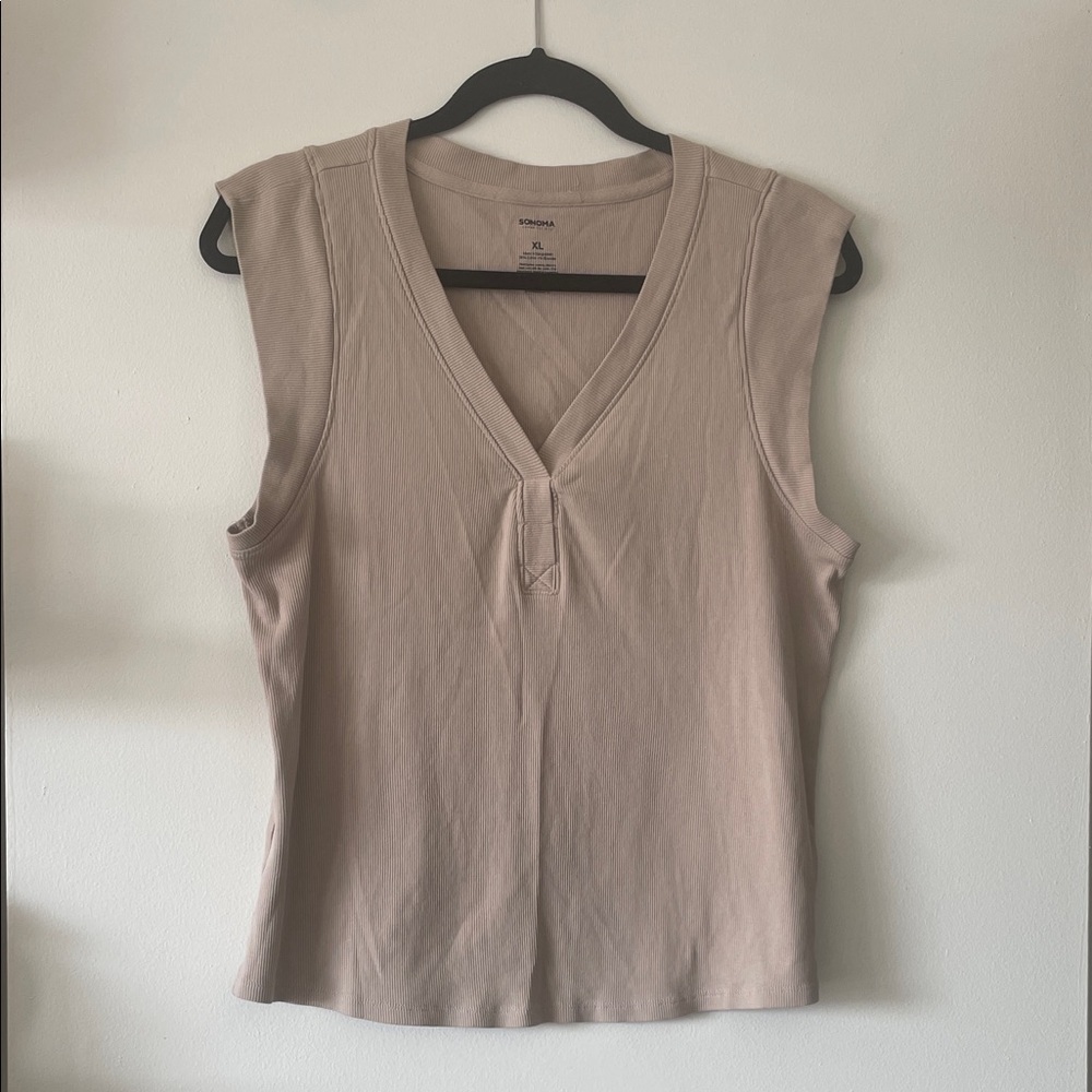 Women’s V-Neck Tank Top| SONOMA| XL| EUC